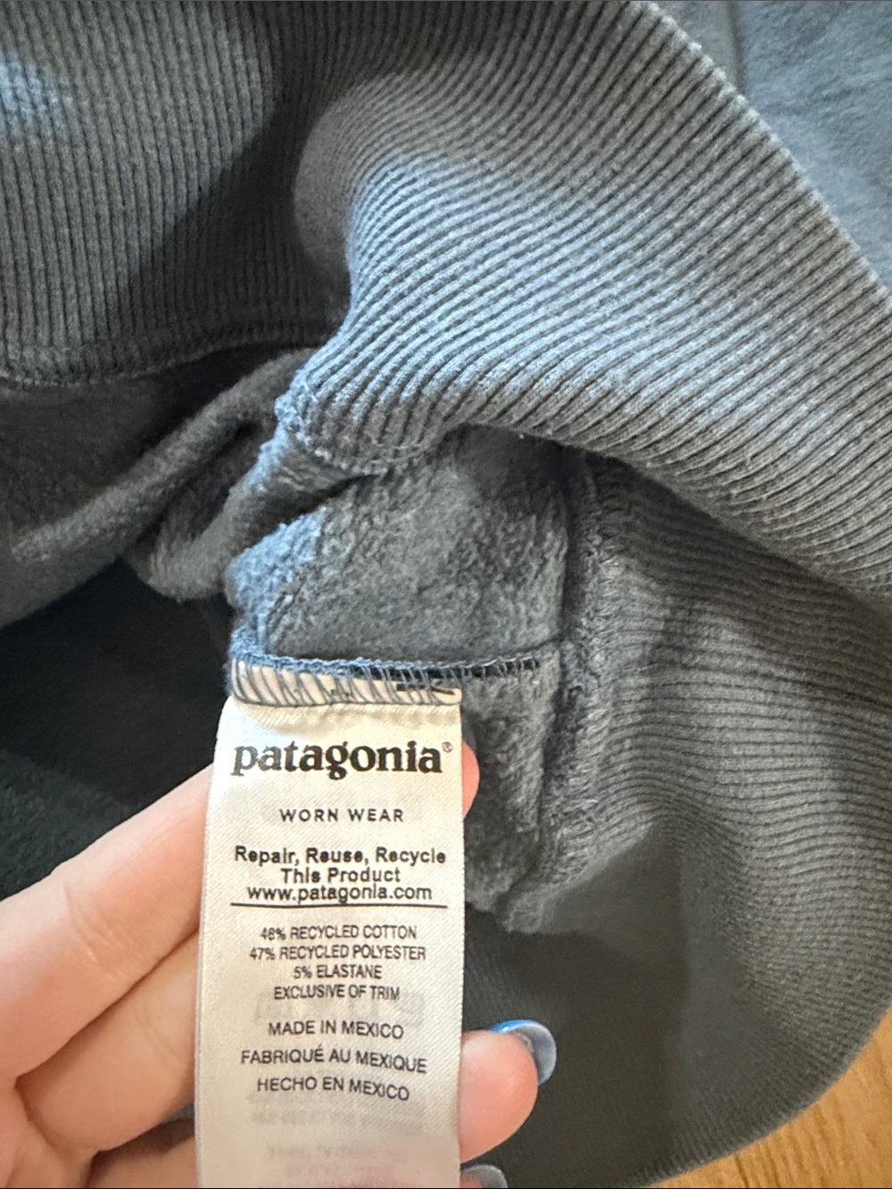Patagonia P-6 Label Uprisal Crew Sweatshirt Sz L - Picture 4 of 6